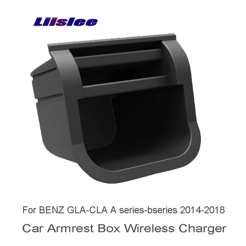 

Liislee For Mercedes Benz GLA X156 CLA C117 X117 Car Quick Charge Fast Mobile Phone Car Sundries Box Wifi Charger Storage