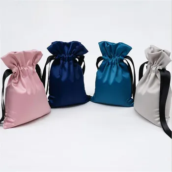 

Silk Bag Jewelry Jewelry Gift Packaging Beam Storage Cosmetic Bag Drawstring Closing Cloth Bag Mini Portable Cloth Bag Hot Sale