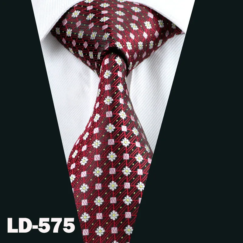 29 Colors Classic Red Wedding Ties For Men Gifts Party Fashion Designer Gold Teal Solid Silk Men Neckties 8.5cm Dropshipping Tie - Цвет: LD-575