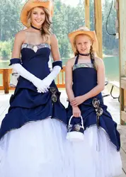 Халат de soiree без бретелек Милая камуфляж Свадебные платья темно-синий и камуфляж Свадебные платья 2019 свадебное платье