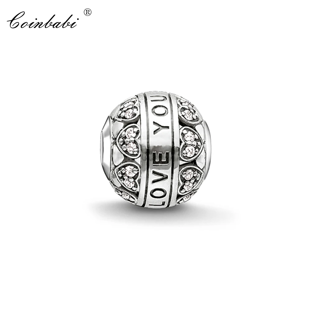 

Beads I Love You, Thomas Silver TS Jewelry Findings Component For Women Men Silver Trendy Gift Fit Karma Bracelet Necklace