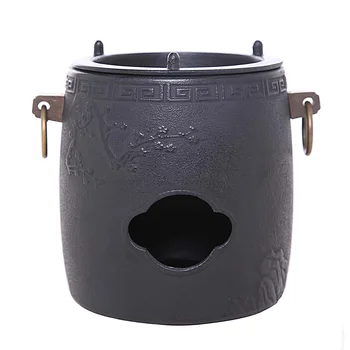 

2017 Japan Cast Iron Burning Stove Alcohol Pot Furnace Carbon Charcoal Heating Teapot Copper Ring Base Insulation