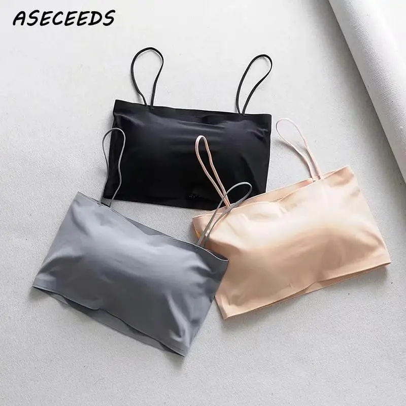 

Sexy Black Crop Top Women Cropped Cami Tops Bandeau Halter Top Basic women clothes 2019 punk Streetwear Underwear Women tank top
