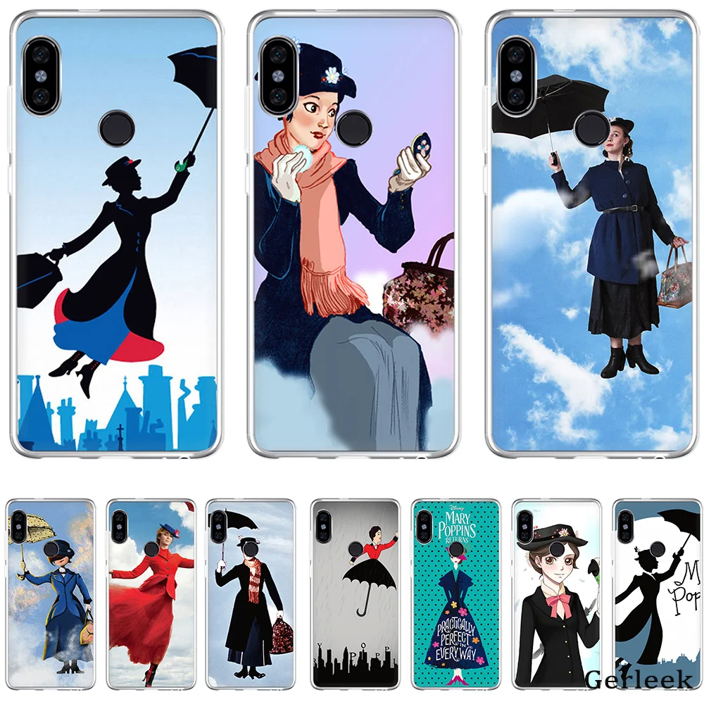 Мягкий чехол из ТПУ для мобильного телефона Mary Poppins Xiaomi xiaomi redmi note 4 4A 5A 5 Plus 6 67 GO S2 6A