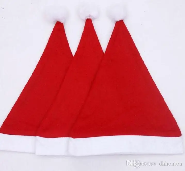 Шапка Санта-Клауса Детская/взрослая Рождественская шапка; Рождество аксессуар украшение высококачественный Санта-Клаус шляпа милые взрослые CH011
