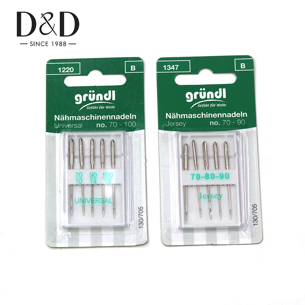

5pcs Sewing Machine Needles Stainless Steel Jersey/universal Sewing Needles Ball Point Head Sewing Accessories Tools