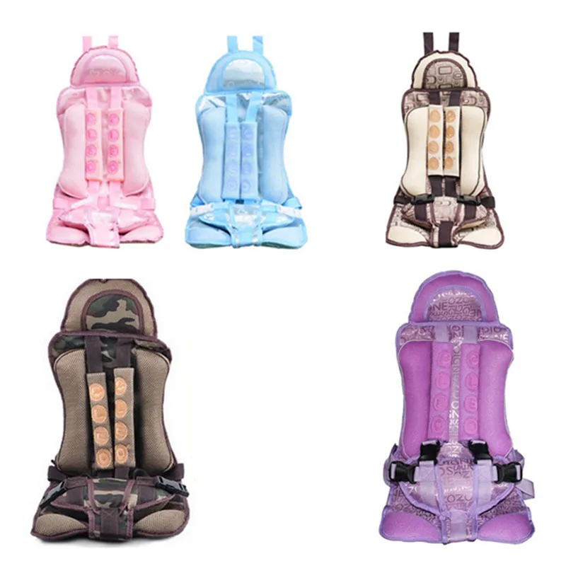 

Portable 4-8 Years Old Children Baby Cotton Safe Chairs Car Seats with Harness Outdoor Sports Traveling Car Safety Supplies