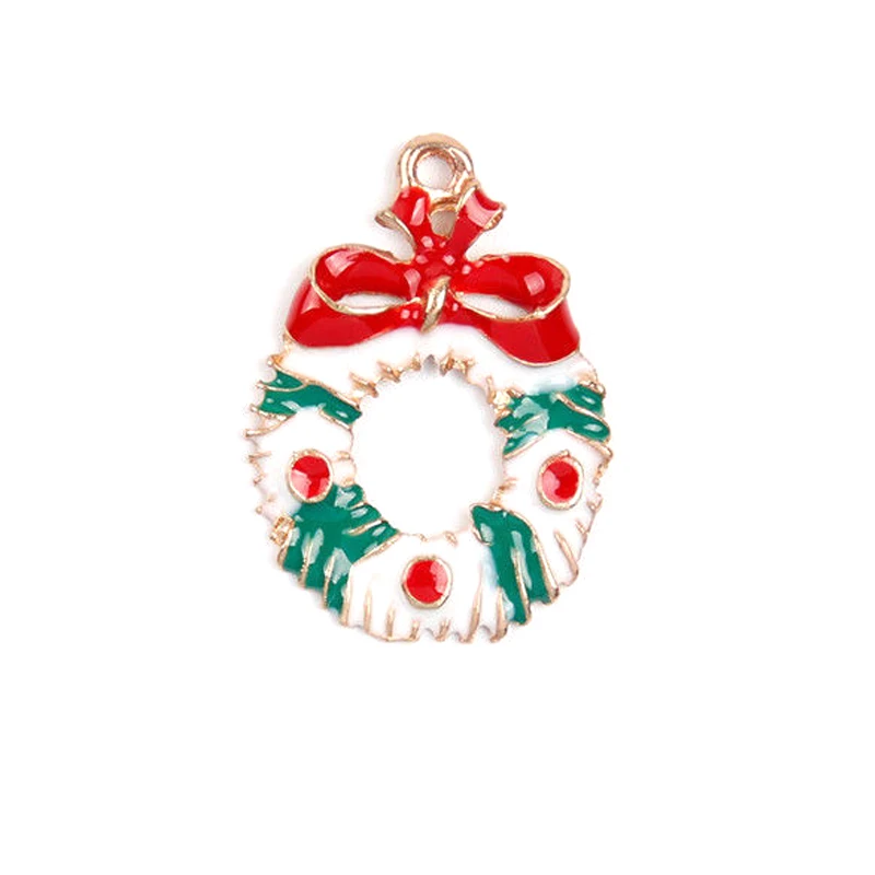 

19 Pcs Metal Alloy Assorted Christmas Charms Set Xmas Tree Snowman Jewellery Pendants Decor DAG-ship