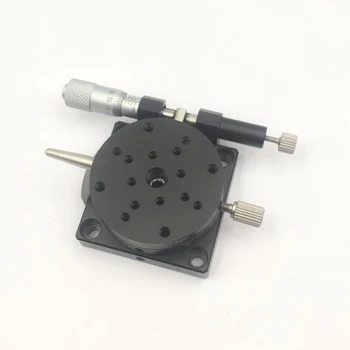 

R Axis diameter 90mm Rotatable Knob Micrometer Sliding stage Guide Rail Type Platform Manual Displacement Sliding Table RSP90-L