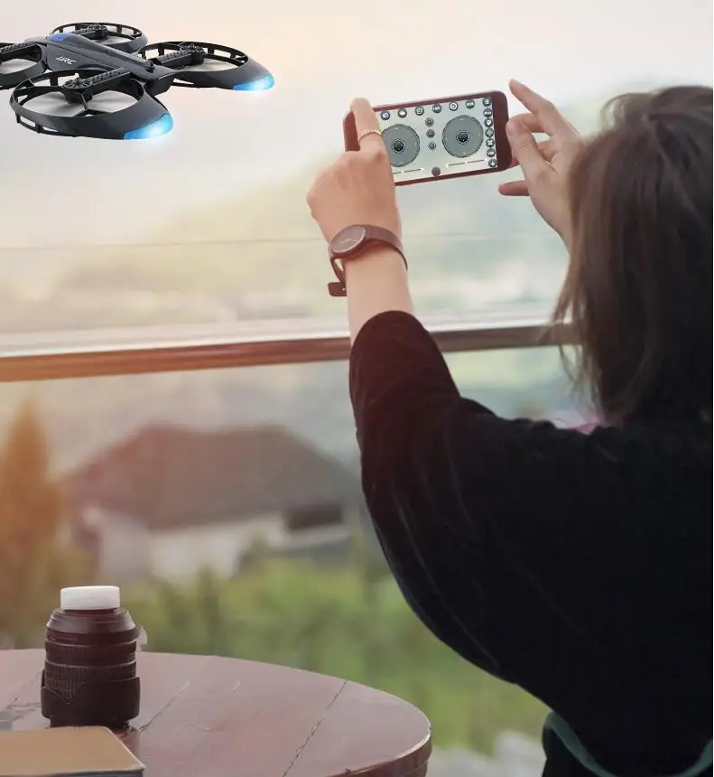 Free extra battery App Control WIFI Real time Wheel shaped fold font b Drone b font