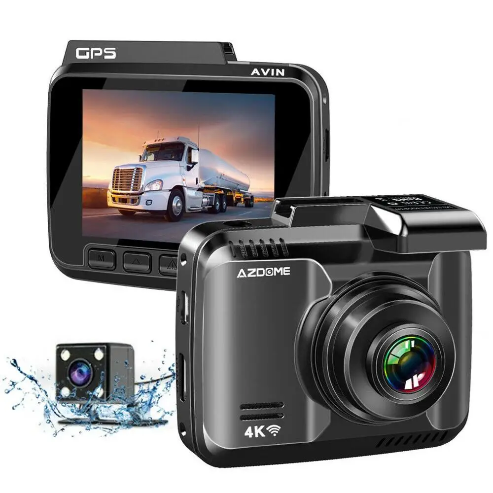 

Azdome Gs63H 4K Built-In Gps Wifi Night Vision Driving Recorder Mirror Dash Cam With 170 Degree Wide Angle Lens