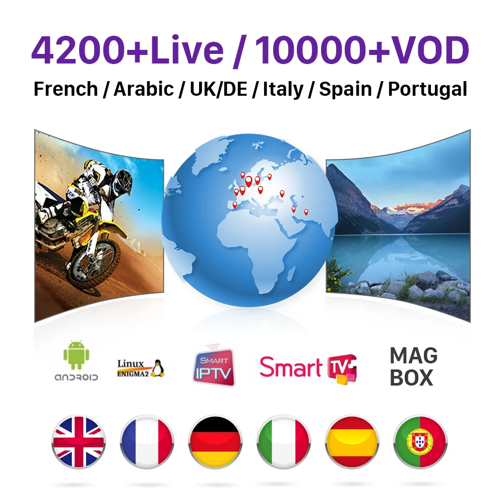 

1 Year IPTV France Arabic Italy Canada IP TV France Arabic Subscription IP TV Code 1 Year IPTV France Arabic Italy Canada Spain