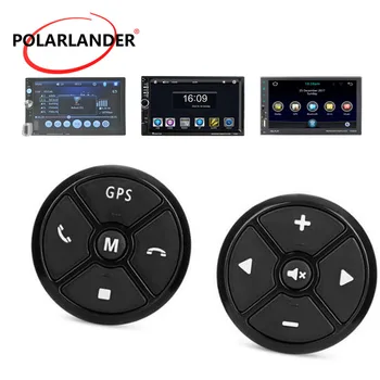 

Universal Car Steering Wheel Control Key Buttons Black GPS Navigation Music Wireless DVD Radio Remote Control For Stereo Player
