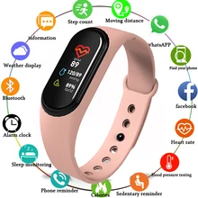 M4 Smart Bracelet Sleep Monitor Bluetooth Fitness Tracker Call Reminder Take Photos Sport Wristband for iOS Android