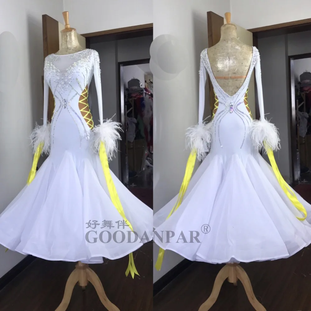 Платья GOODANPAR для бальных танцев женская и Женская Одежда с длинным рукавом