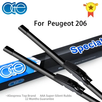 

Oge Wiper Blades For Peugeot 206 2000 2001 2002 2003 2004 2005 2006 High-Quality Rubber Windscreen Car Accessories