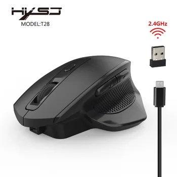 

HXSJ vertical mouse can be charged with 2.G wireless mouse 10 using 3 files dpi adjustable up to 2400dpi to prevent mouse h