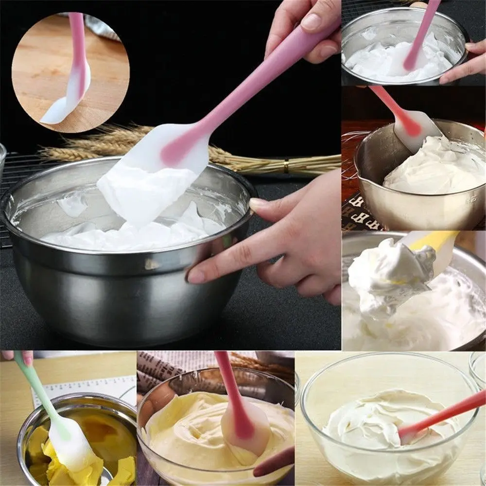 1 Pcs KECTTIO Food Grade Translucent Silicone Cake Cream Butter Spatula Pastry Cake Baking Scraper DIY Baking Smoother Tools 1 Pcs KECTTIO Food Grade Translucent Silicone Cake Cream Butter Spatula Pastry Cake Baking Scraper DIY Baking Smoother Tools