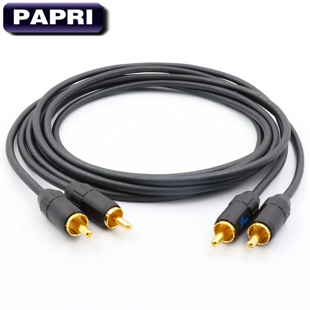 PAPRI MPS X 9 RCA кабель HiFi 99.9999% OCC посеребренный 24K позолоченный разъем для DVD CD DAC