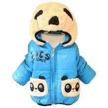Baby Cartoon Bear Girls Boys Jackets Coats Parka Winter Coat Children Outerwear Clothes Kids Thick Hoodies Jacket Clothing Q2037