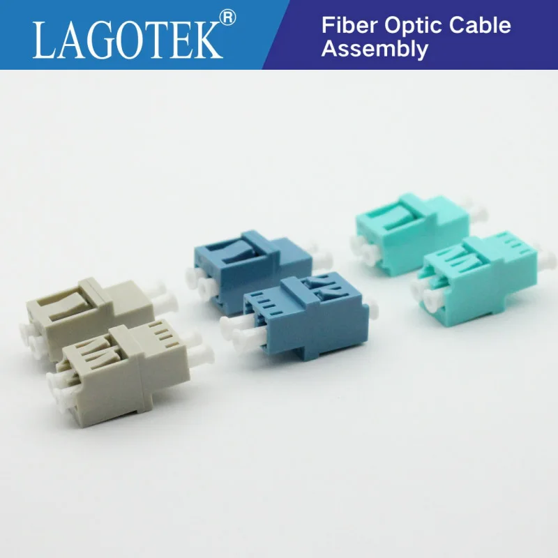 

50PCS LC UPC Duplex Fiber optic Adapter LC Optical fiber coupler LC UPC Fiber flange SC connector Free shipping
