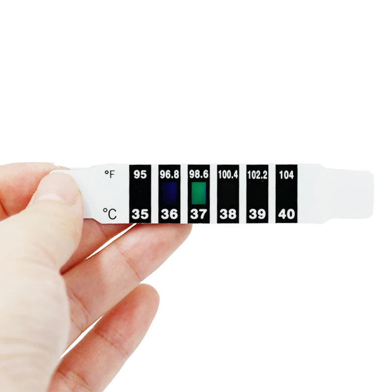 

5pcs 10pcs Baby infant Child forehead thermometer Scan fever strip Test Temperature Reusable 40%off