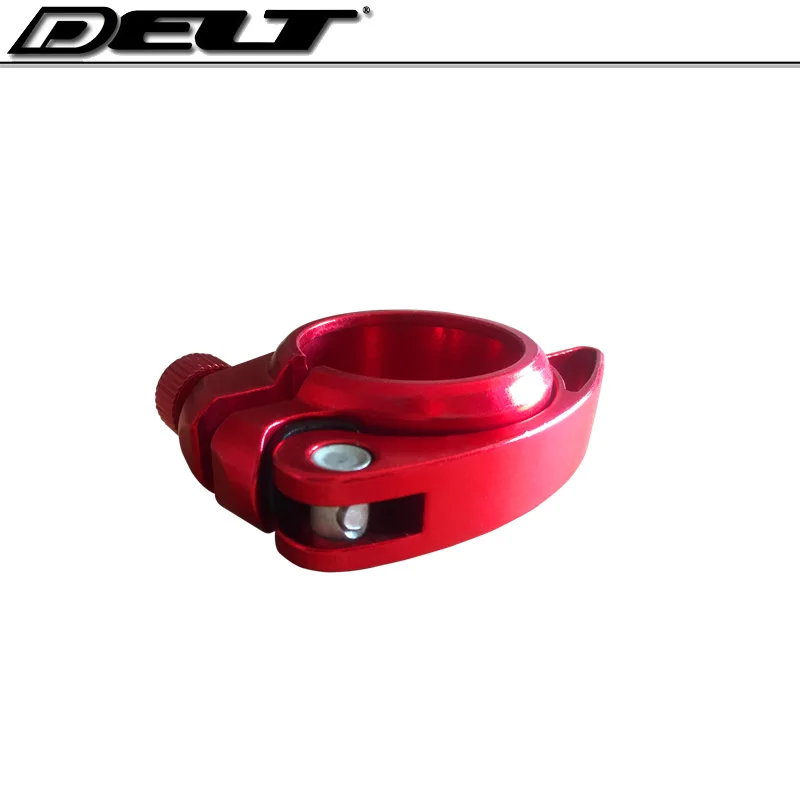 1pcs DELT Folding bike cycling bicycle seatpost clamp clips tube 41mm Aluminum 6061 red