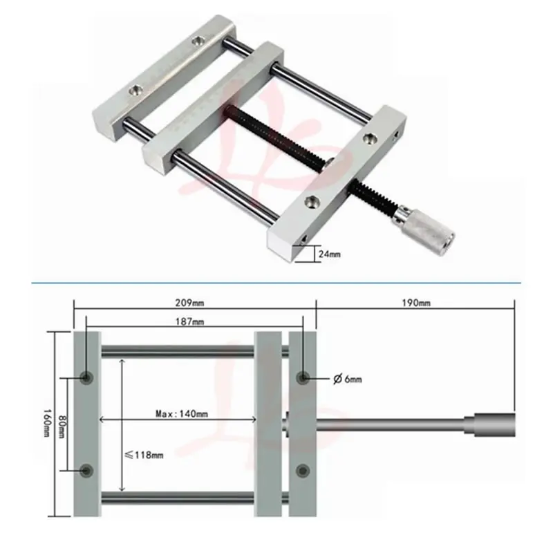Qgg para Máquina Pinça Plana Manumotive Parafuso Precisão Parallel-maxila Vice Vise Liso Cnc 140mm