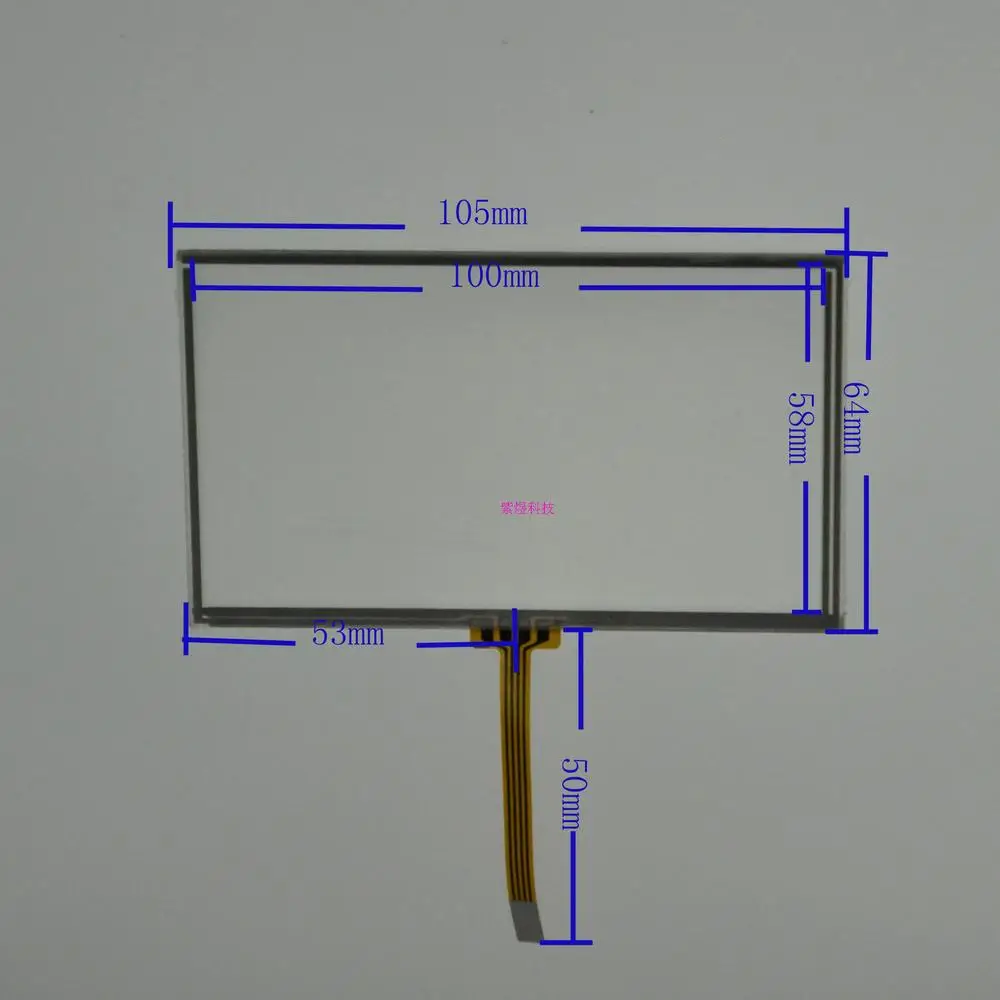 

original new 4.5-inch four-wire resistive touch screen frame 106 * 64MM middle outlet screen handwriting touch screen