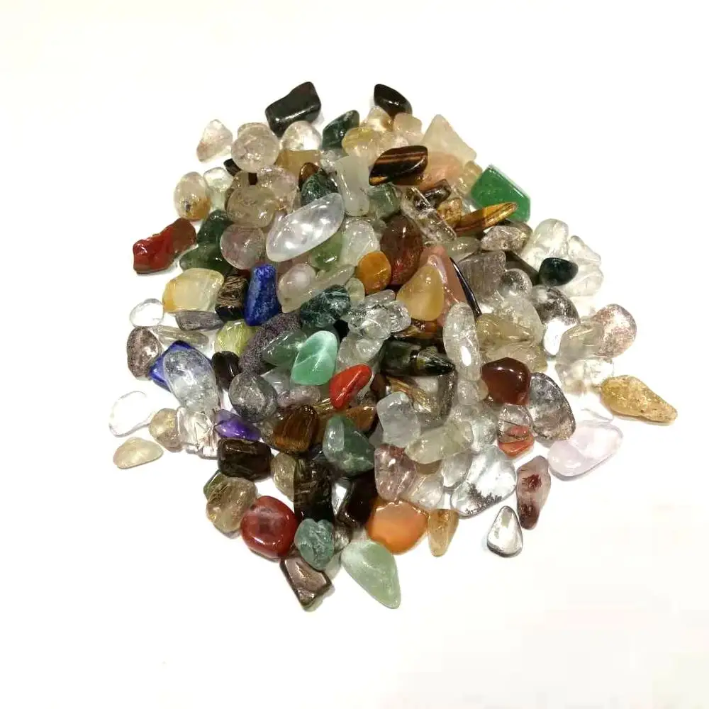 

100g Natural mixed stone chips crystal random reiki energy charged gift decoration