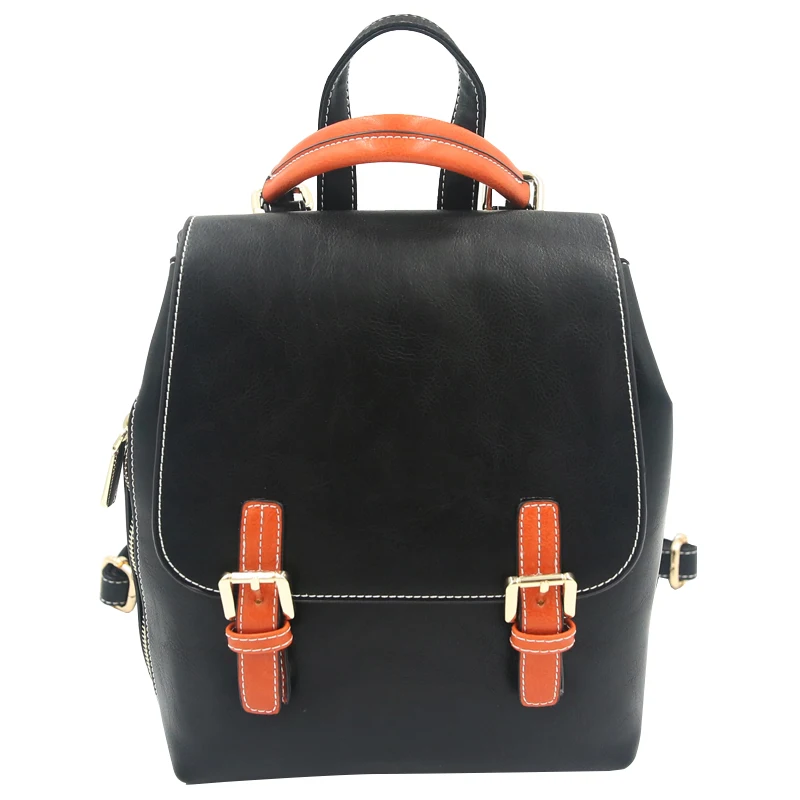 korean black backpack