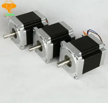 

3PCNema 34 34HS9840 Stepper Motor 1090 oz.in 98mm 4A 8lead wires CRobot Foam Plastic Metal for CNC XYZ