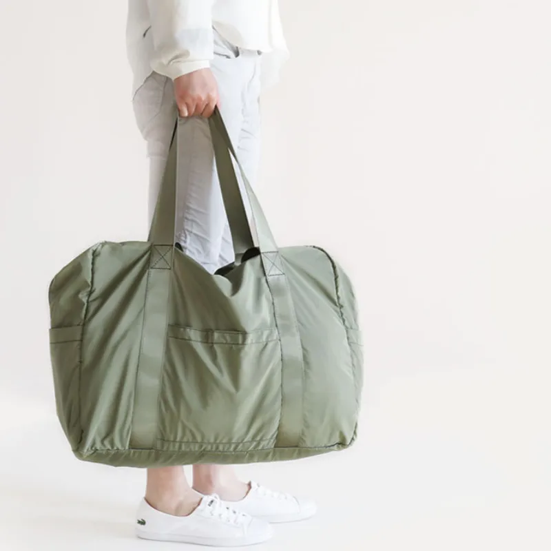 Дорожные складные сумки, водонепроницаемая дорожная сумка, Большая вместительная нейлоновая унисекс сумка для багажа