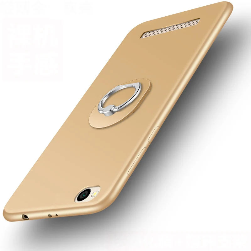 Роскошный силиконовый чехол для xiaomi redmi 5a 5 дюймов, защитный чехол для мобильного телефона, чехол для xiaomi redmi 5a, мягкий чехол из ТПУ с объемным цветком - Цвет: gold with ring