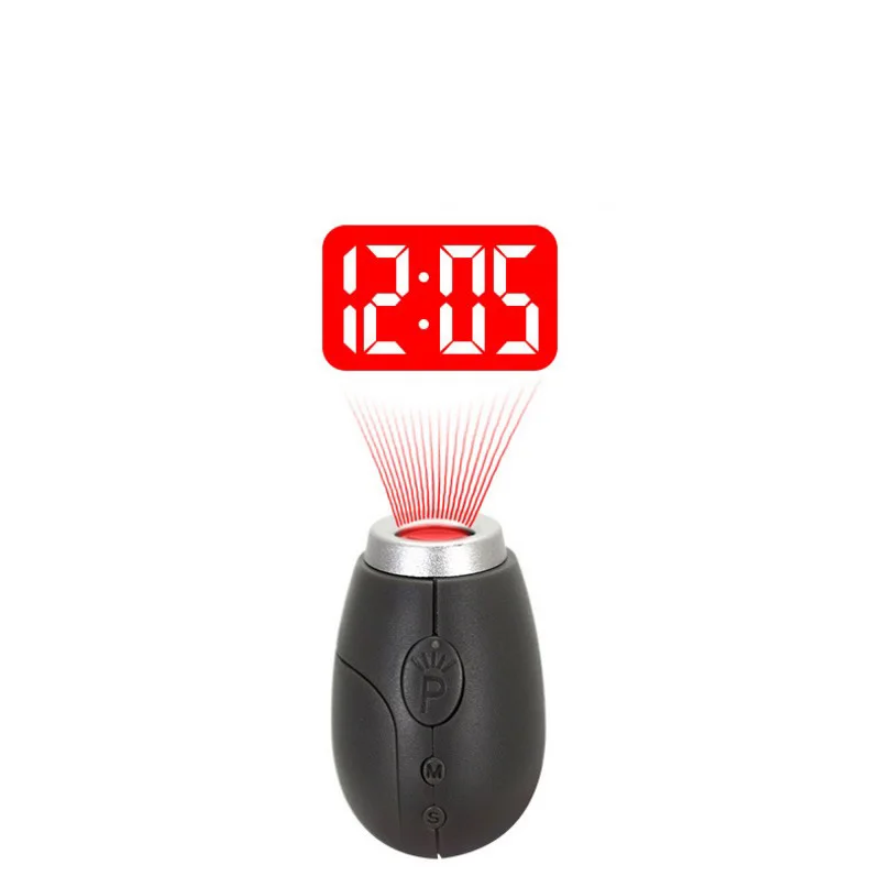 LCD Mini Projector Watch Electronic Desk Clock Digital Alarm Clock
