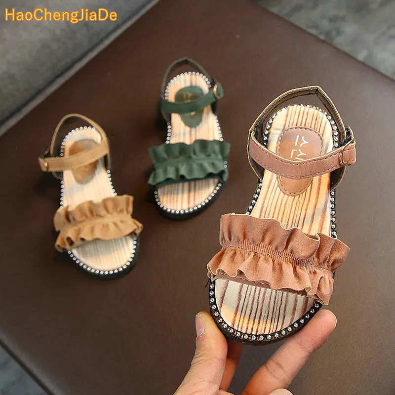 

Girls Brands Summer Sandals Children Soft Sole Beach Sandals 0-14 Years Old Baby Anti-slip Cozy Cute Shoes