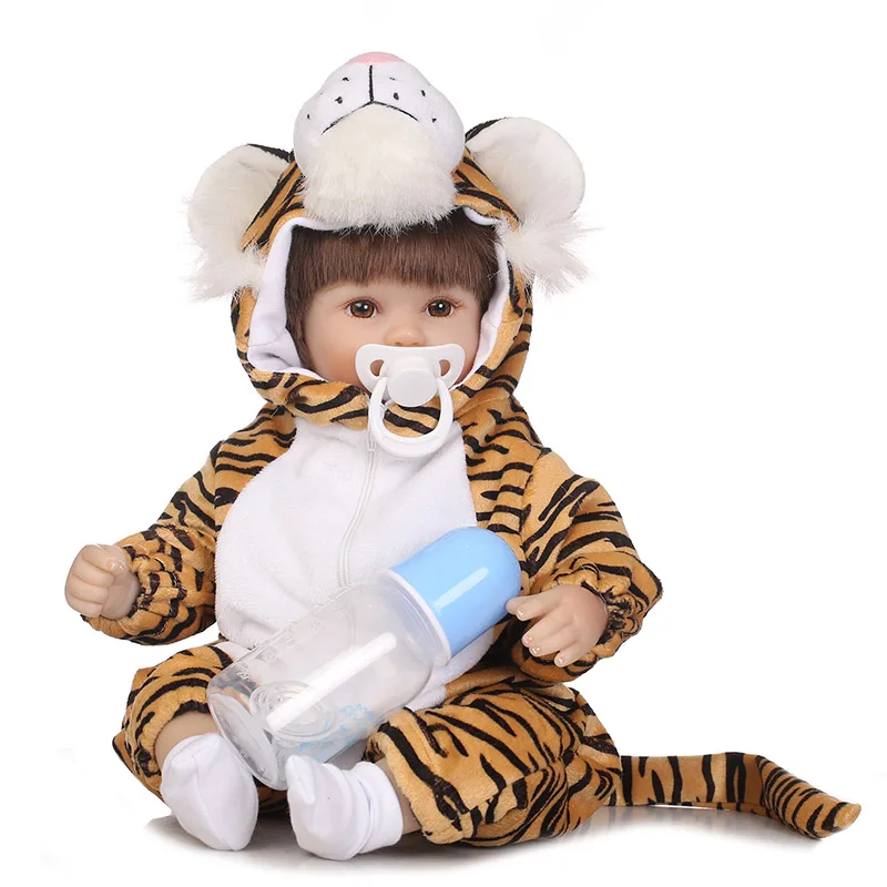 

Hot Selling 40CM Vinyl Jointed Reborn Doll Lifelike Kids Baby Dolls for Infant Playmate Christmas Gift