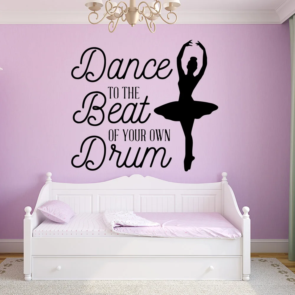 

Luxuriant dance Wall Stickers Vinyl Waterproof Home Decoration Accessories For Kids Rooms Diy Pvc Home Decoration Accessories