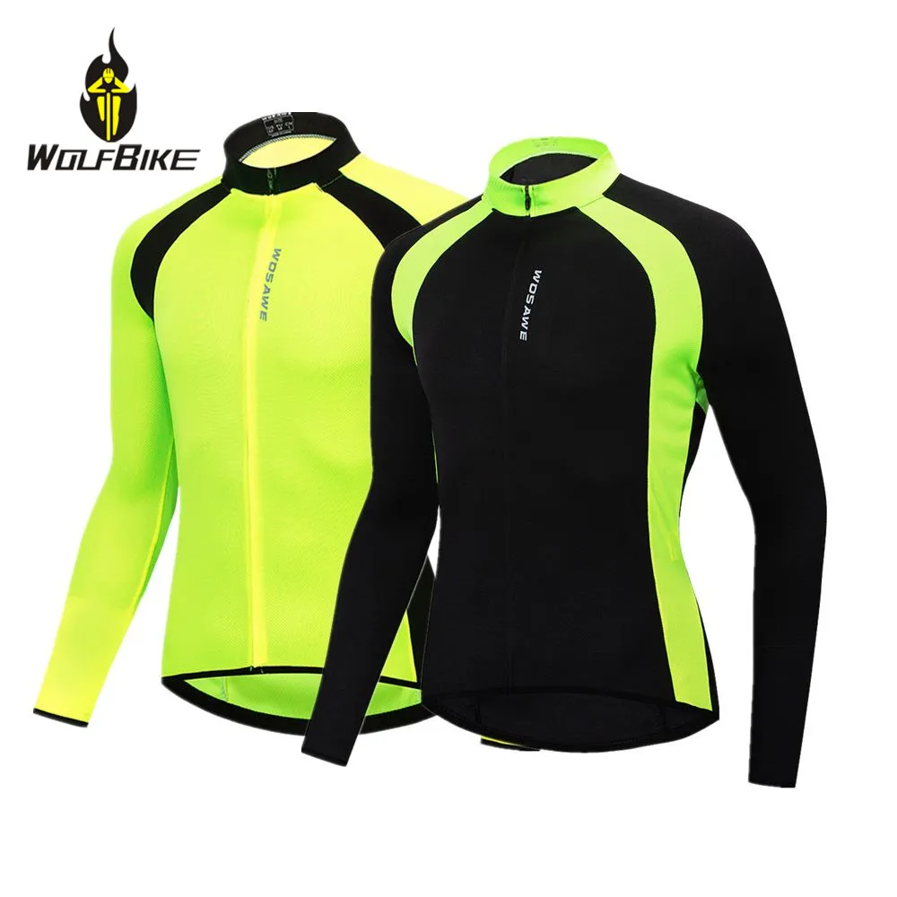 hi vis long sleeve cycling jersey