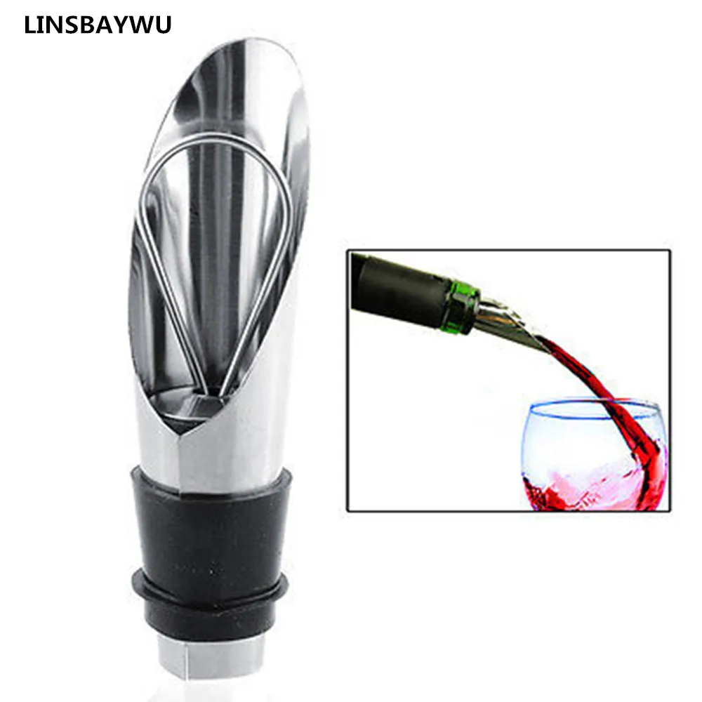 1pc Creative 2 in 1 Stainless Steel Liquor Spirit Pourer Free Flow Wine