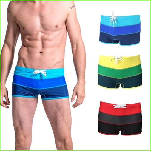 Free shipping SW 01M Men Gradual Color Swimwear Men's swimming trunks