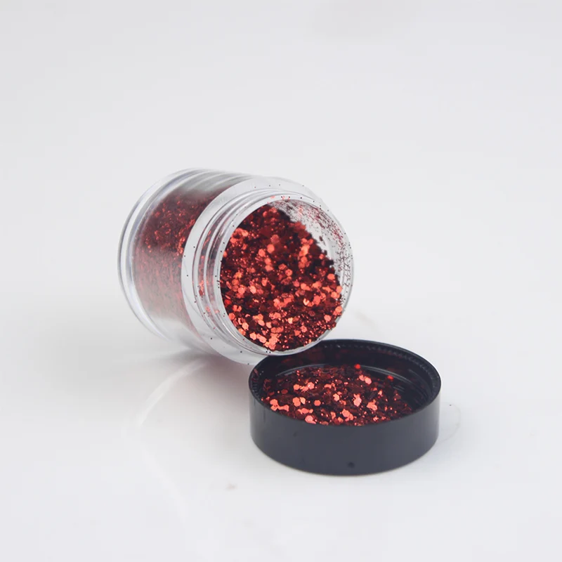 red sequins glitter