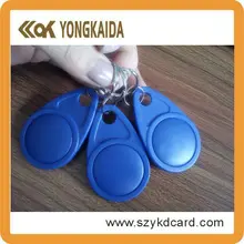 Yongkaida 100 шт. брелок для ключей с рчид 125 кГц EM4100 брелок для ключей ABS тег Читайте только-№ 3 синий
