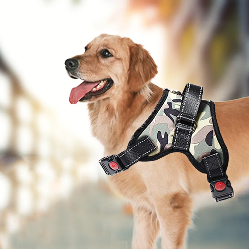 

Pet Dog No Pull Mesh Harness Soft Breathable Pet Walking Vest Walk Out Hand Strap Collar Easy Control Harness Safety Adjustable
