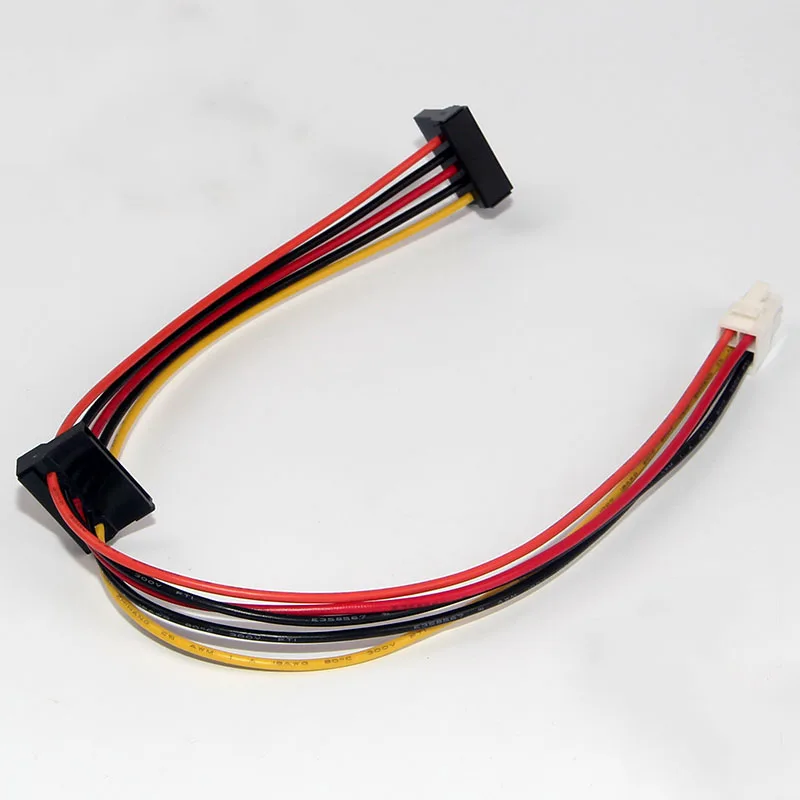 ATX материнская плата 4pin на 2-портовый последовательный ATA SATA жесткий диск адаптер