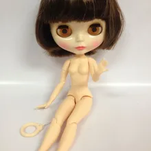 Коричневые волосы Соединенные тело blyth куклы
