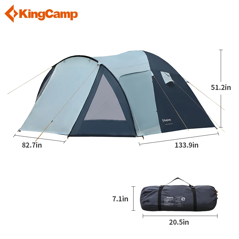 KingCamp кемпинговая палатка 3f ul передач Пляжная 1 2 5 человек lanshan Хиллман Сверхлегкая