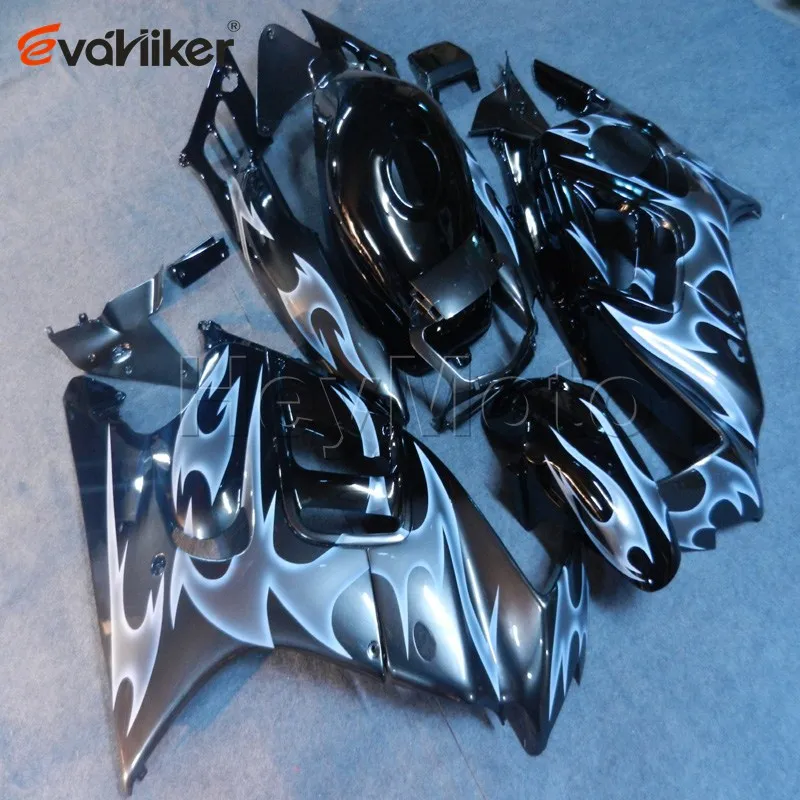 Капот мотоцикла на заказ для CBR600F3 1995-1996 CBR600 F3 95 96 ABS пластик мотоцикл обтекатель заказ+ синий черный - Цвет: F