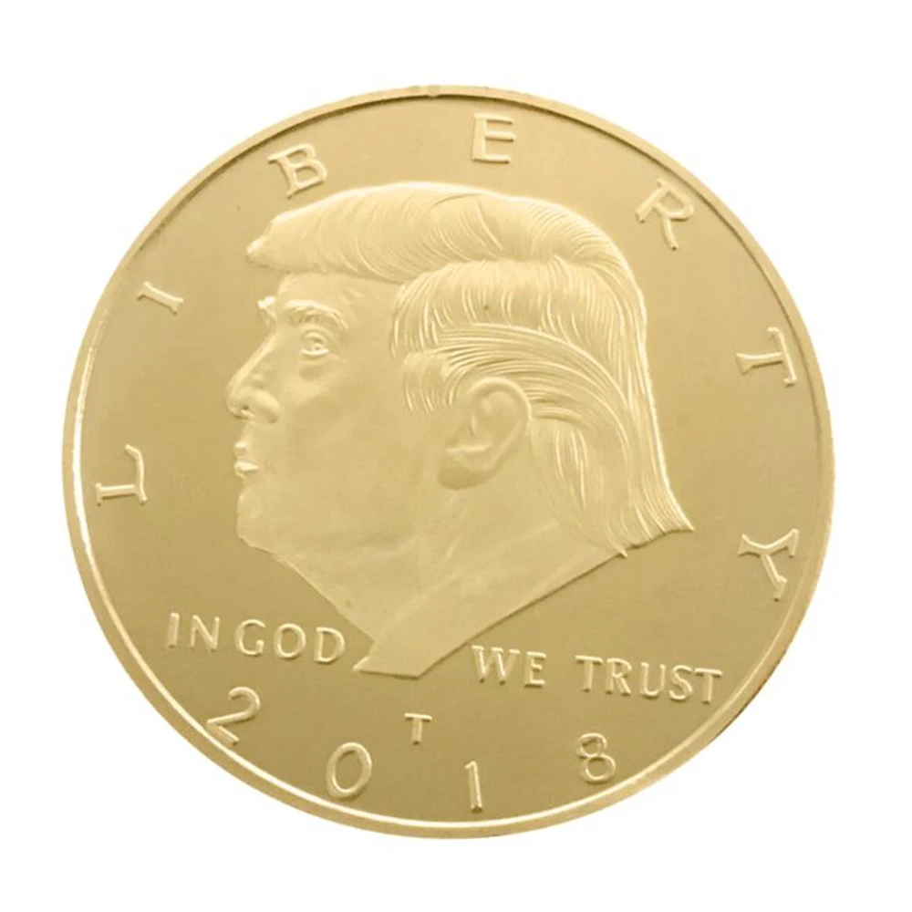 Американский 45-й президент позолоченный памятная монета Новинка жетон домашний декор