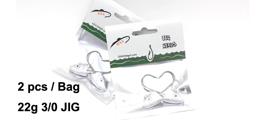 2 шт./pk Jig Head на 22 г 3/0 Jig Крючки для мягкой рыболовной приманки Seabass Zander Walleye рыболовные крючки 1 унц. Jig Head